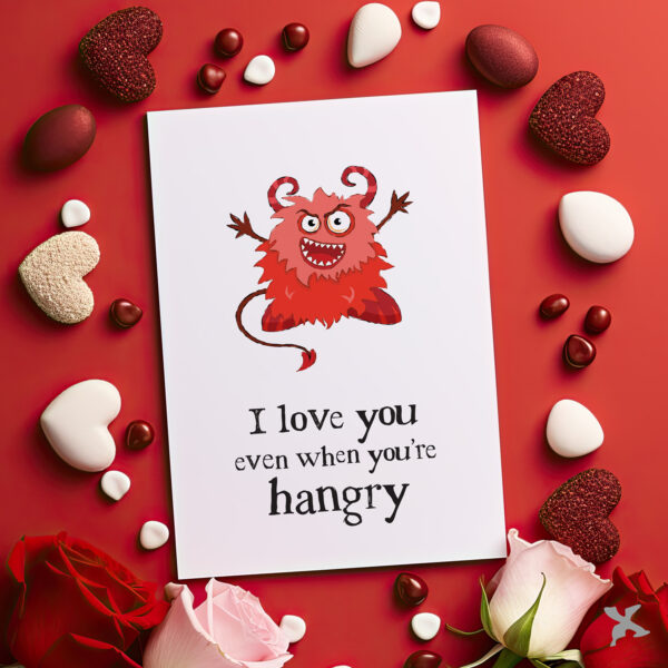 Hangry Devil • Greeting Card
