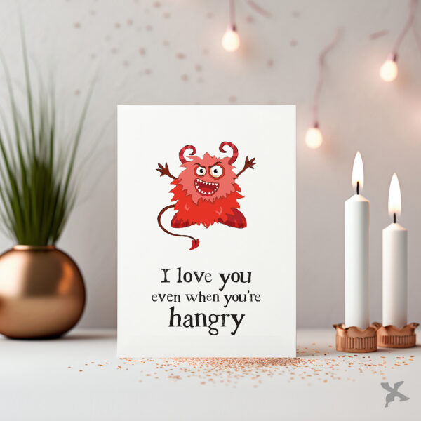 Hangry Devil • Greeting Card