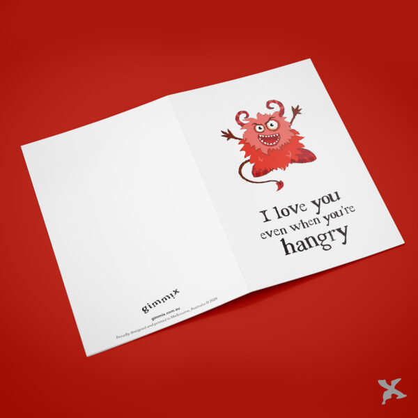 Hangry Devil • Greeting Card