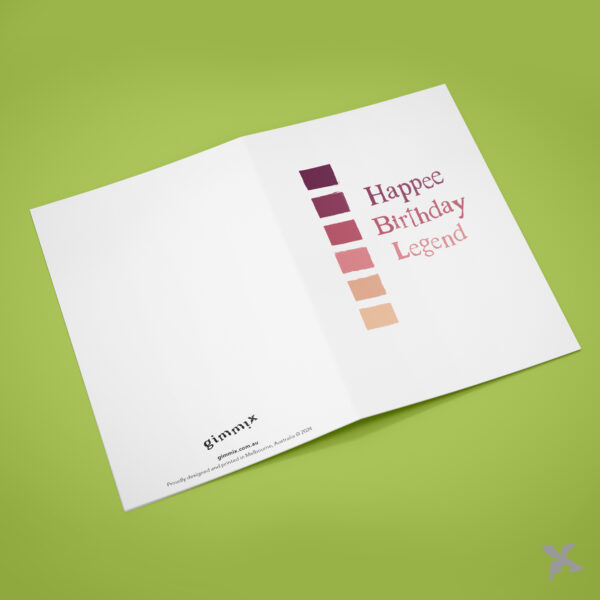 Happee Birthday Legend • Greeting Card