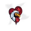 T shirt RoosterHeart graphic